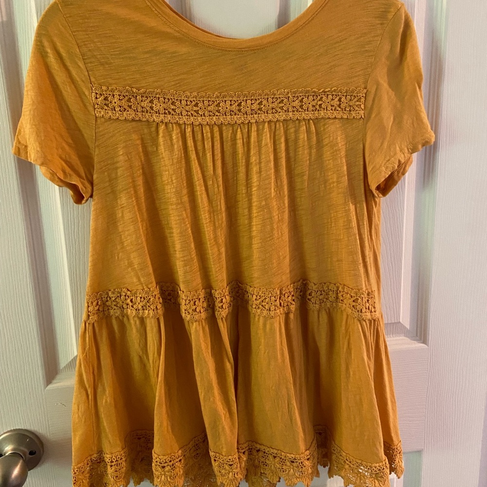 Yellow Detailed Lace Boho Top 🤍🤍🤍
